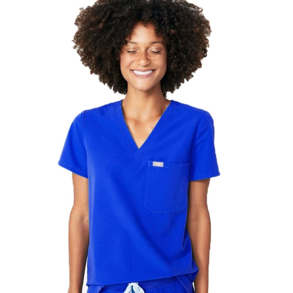 Figs women’s Catarina scrub top, royal blue